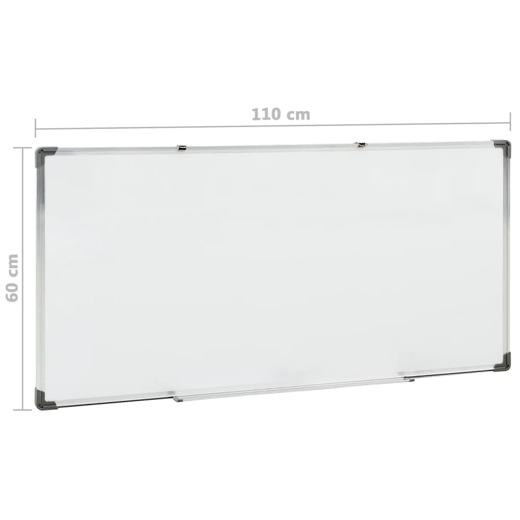 Magnetisk tavle hvit 110x60 cm stål