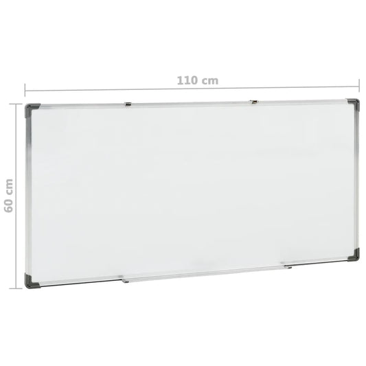 Magnetisk tavle hvit 110x60 cm stål