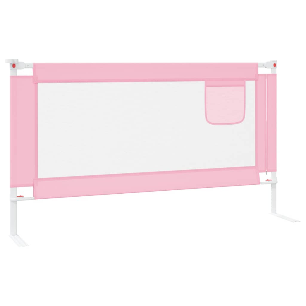 Sengehest småbarn rosa 150x25 cm stoff