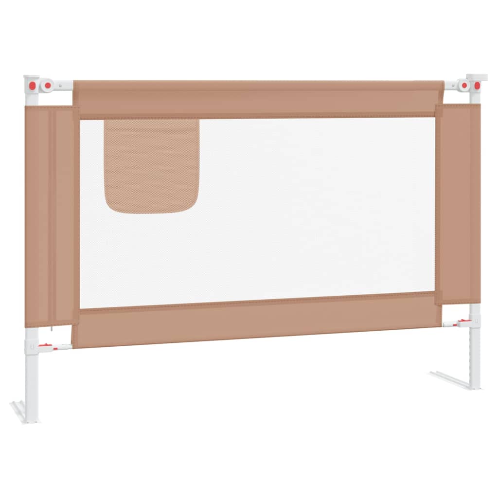 Sengehest småbarn gråbrun 100x25 cm stoff
