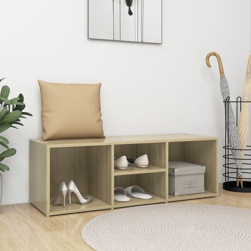 Skobenk sonoma eik 105x35x35 cm konstruert tre