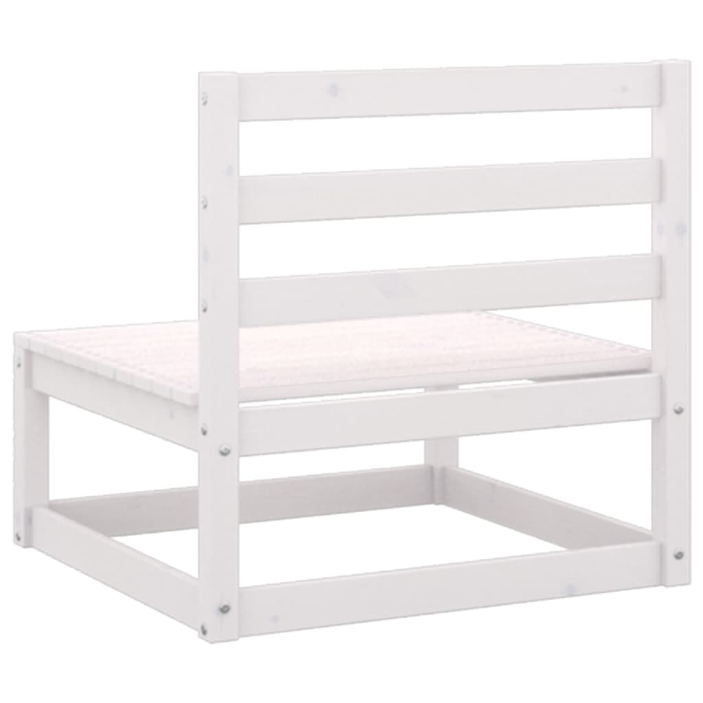 Hagesofagruppe med puter 2 deler hvit heltre furu