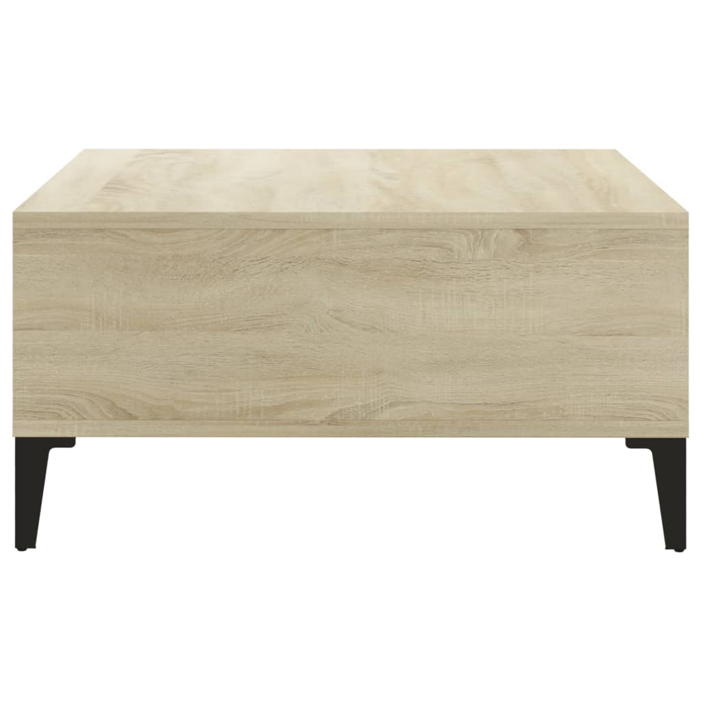Salongbord sonoma eik 60x60x30 cm konstruert tre