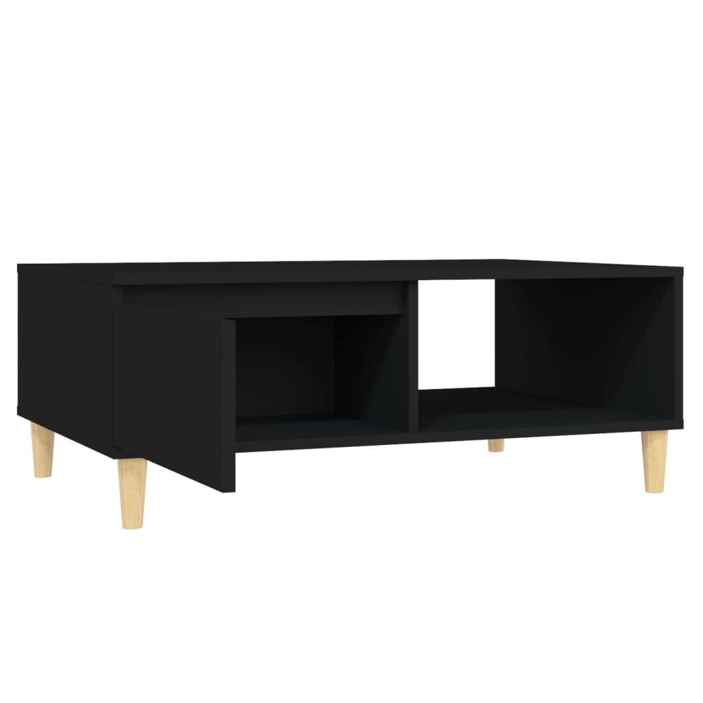 Salongbord svart 90x60x35 cm konstruert tre