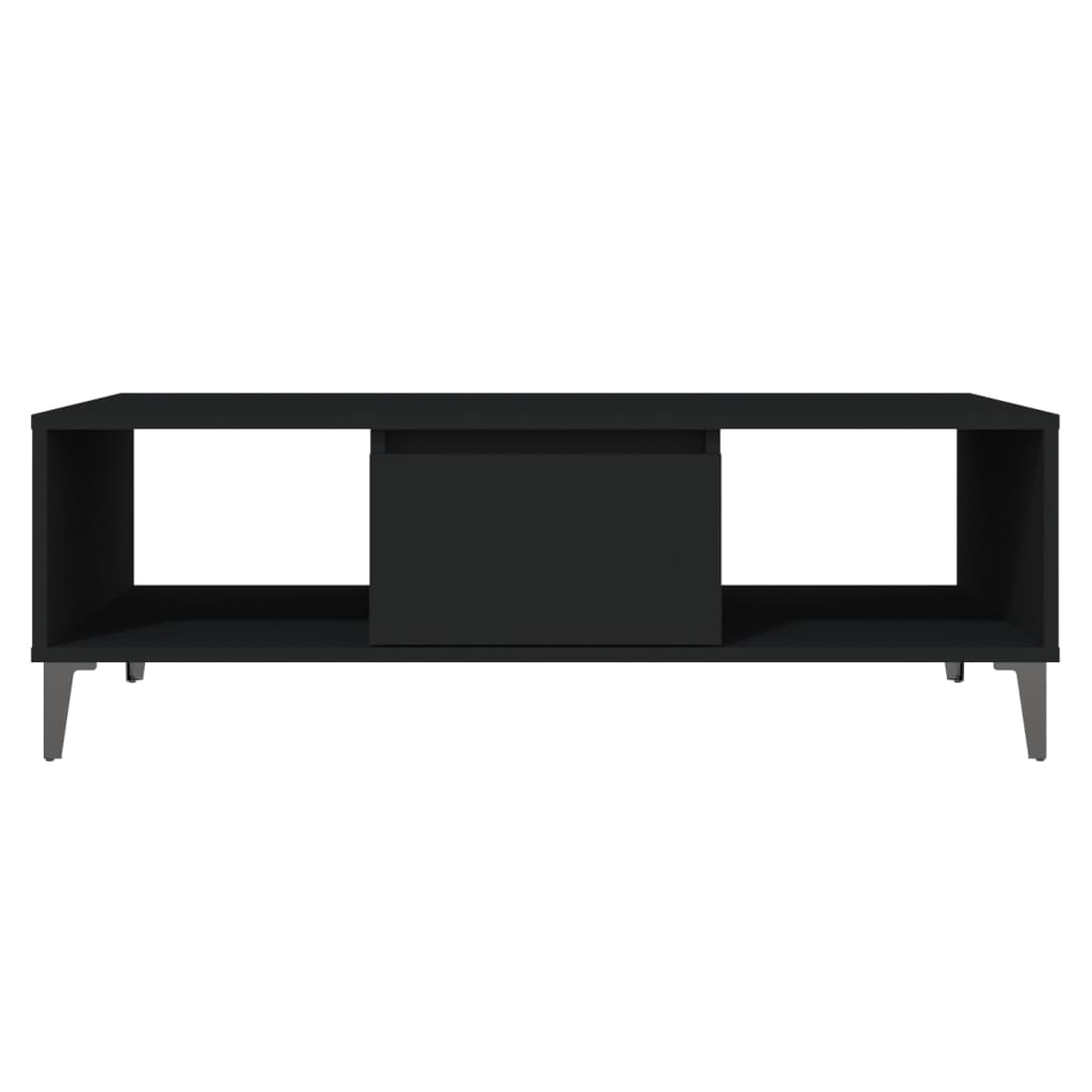 Salongbord svart 103,5x60x35 cm konstruert tre