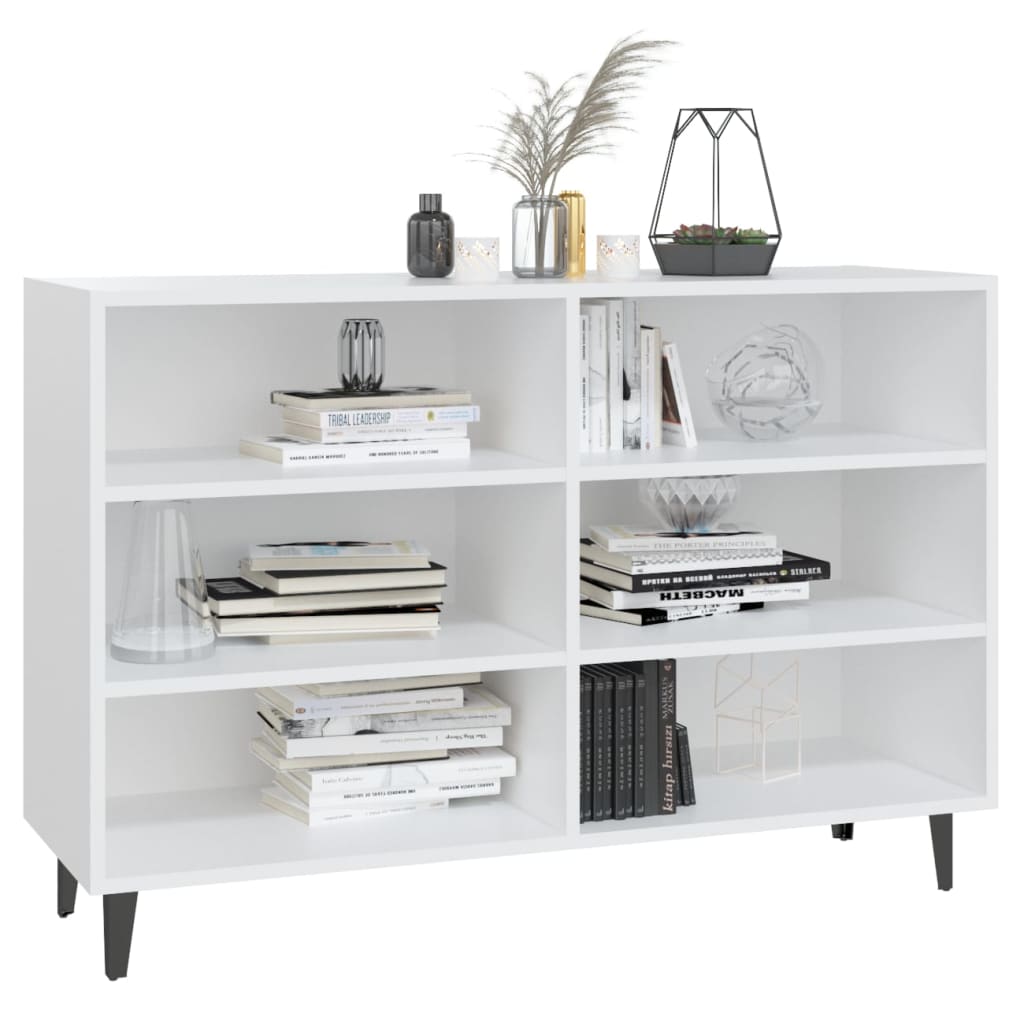 Skjenk hvit 103,5x35x70 cm konstruert tre