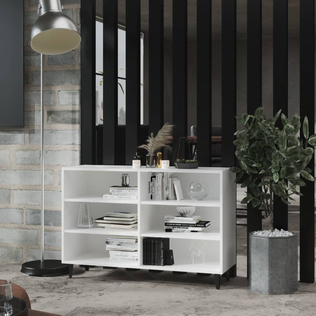 Skjenk hvit 103,5x35x70 cm konstruert tre