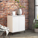 Skjenk hvit 60x35x70 cm konstruert tre