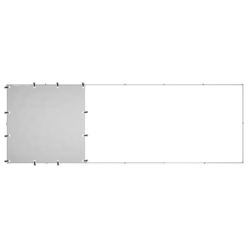 Hundebur sølv 330x110x110 cm stål