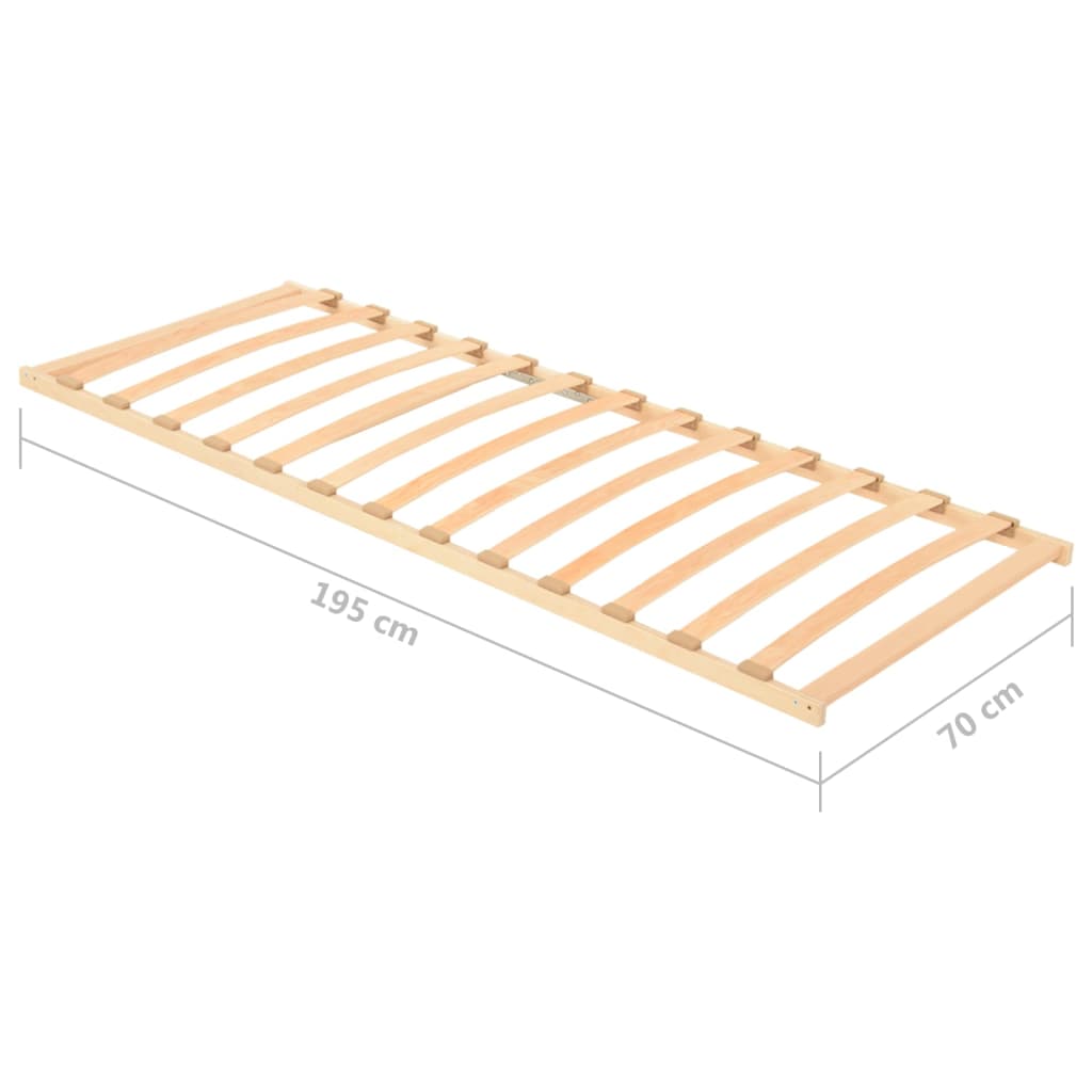 Spilebase med 13 lameller 70x200 cm