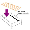 Spilebase med 13 lameller 80x200 cm