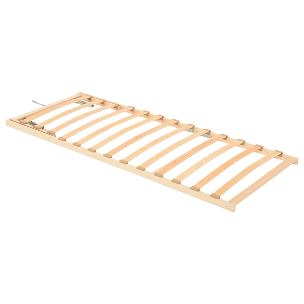Spilebase med 13 lameller og justerbar hodegavl 80x200 cm