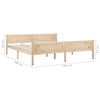 Sengeramme heltre furu 180x200 cm