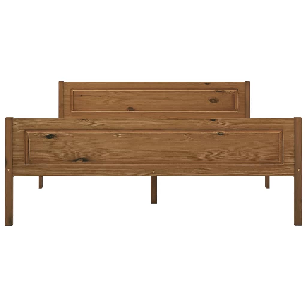 Sengeramme heltre furu honningbrun 140x200 cm