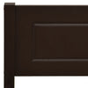 Sengeramme heltre furu mørkebrun 120x200 cm