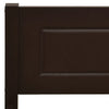 Sengeramme heltre furu mørkebrun 200x200 cm