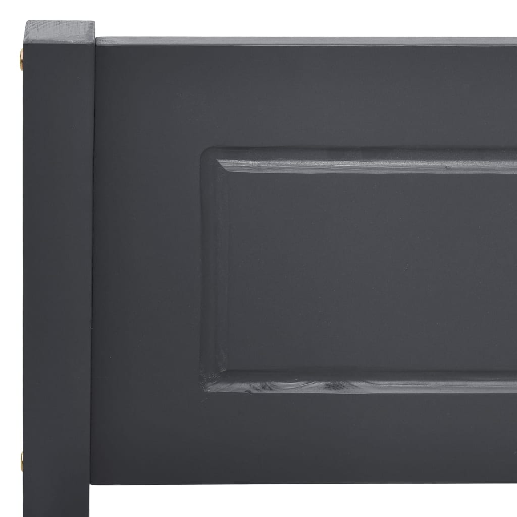 Sengeramme heltre furu grå 120x200 cm
