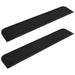 Terskelramper 2 stk 110x21x2,5 cm gummi