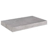 Flytende vegghyller 4 stk betonggrå 40x23x3,8 cm MDF