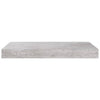 Flytende vegghyller 4 stk betonggrå 40x23x3,8 cm MDF