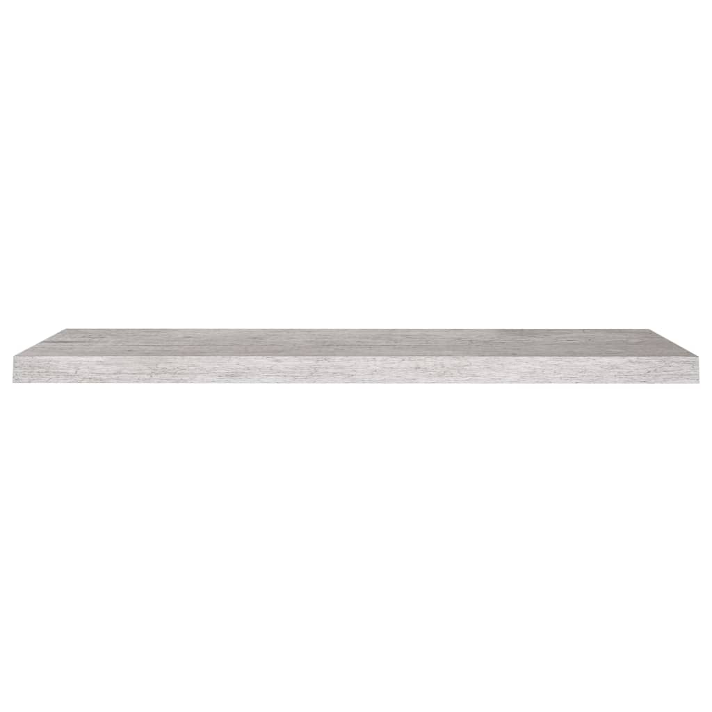 Flytende vegghylle betonggrå 90x23,5x3,8 cm MDF