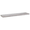 Flytende vegghyller 2 stk betonggrå 90x23,5x3,8 cm MDF