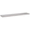 Flytende vegghyller 2 stk betonggrå 120x23,5x3,8 cm MDF
