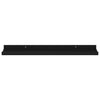 Vegghyller 4 stk svart 60x9x3 cm