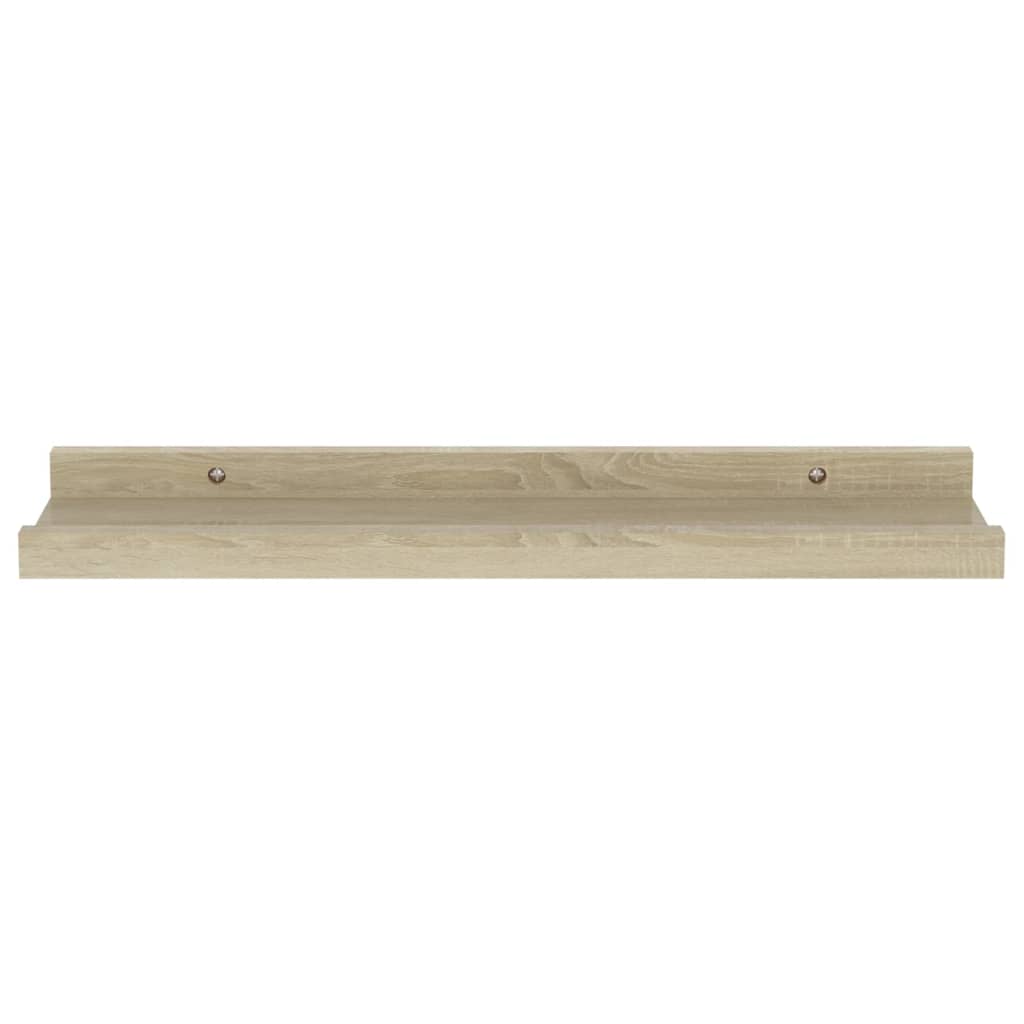 Vegghyller 2 stk sonoma eik 40x9x3 cm