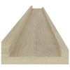 Vegghyller 4 stk sonoma eik 115x9x3 cm