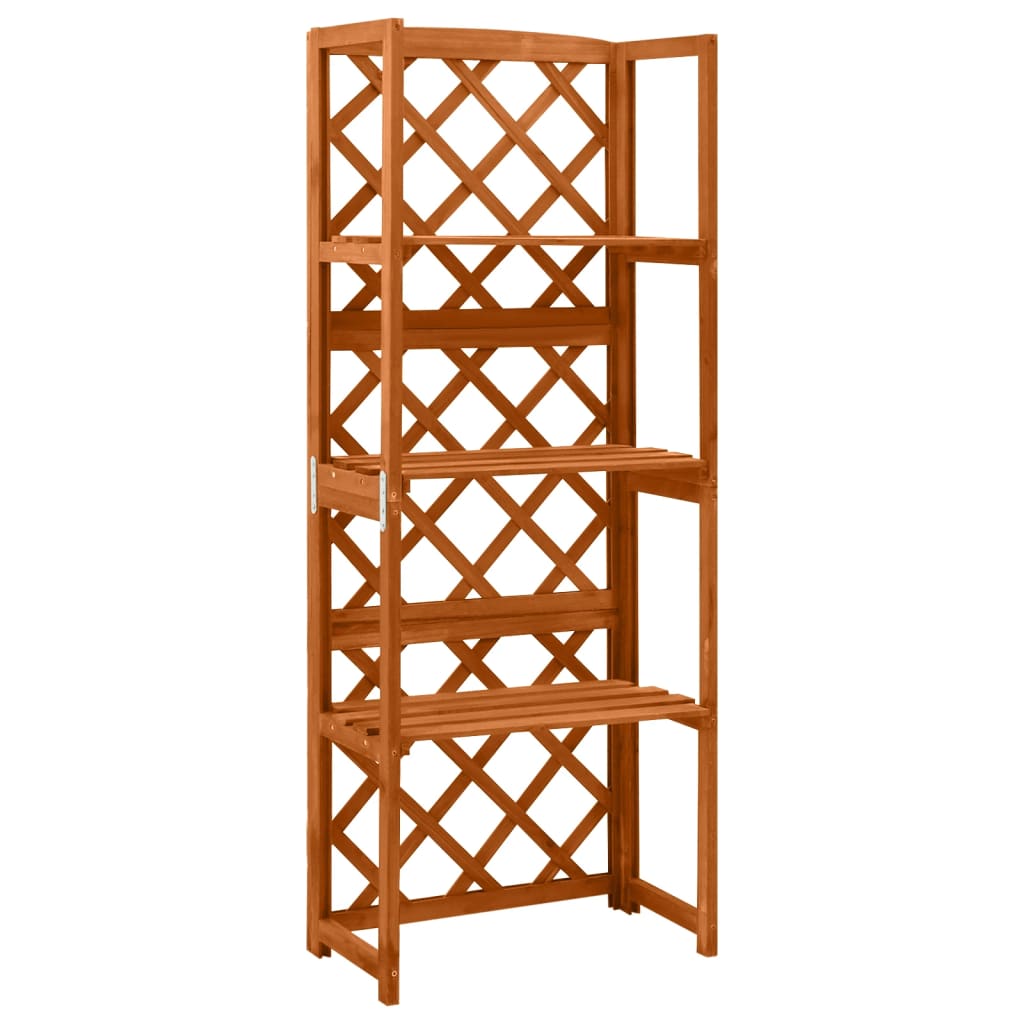 Espalier med hyller 55x30x140 cm heltre gran