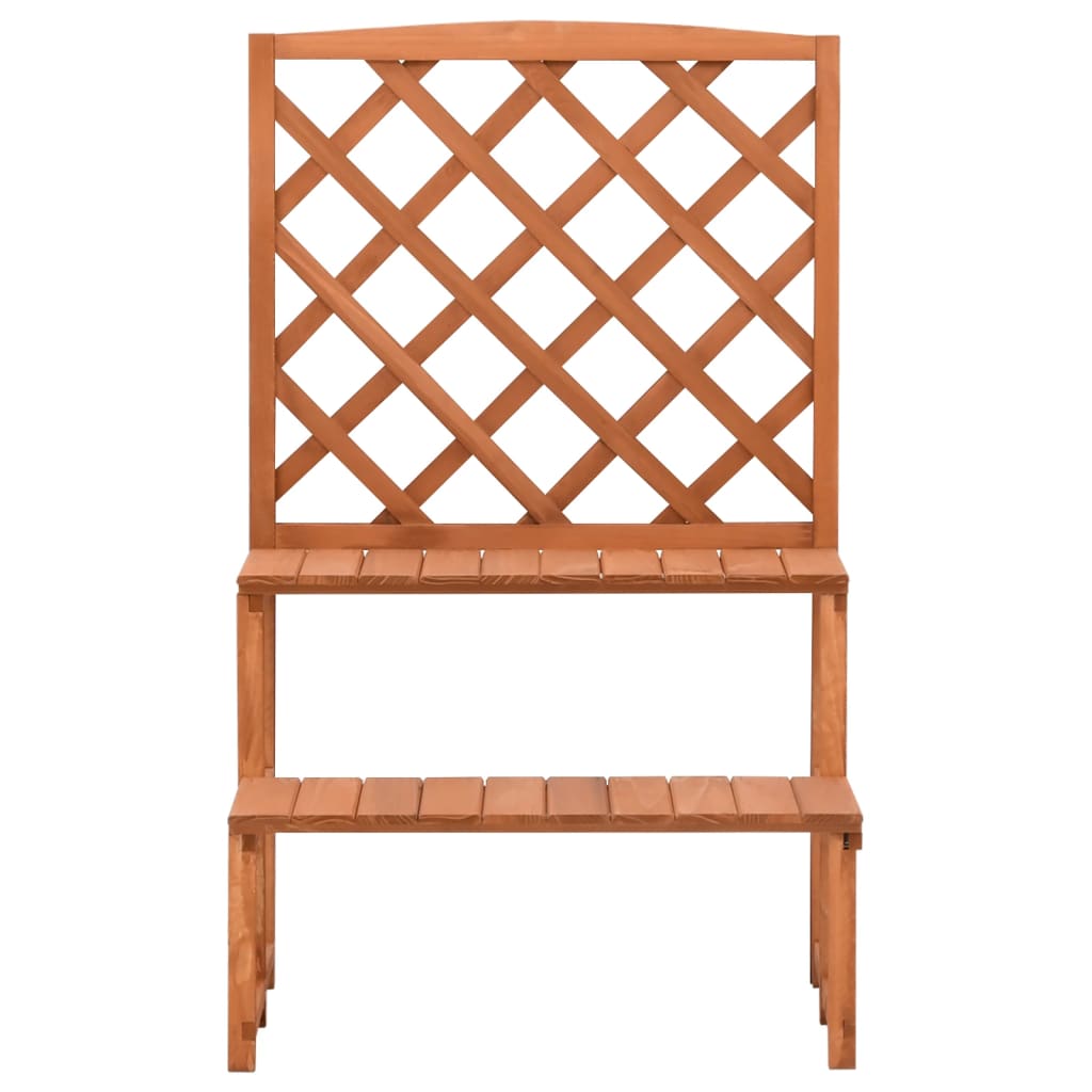 Plantestativ med espalier 70x42x115 cm heltre gran
