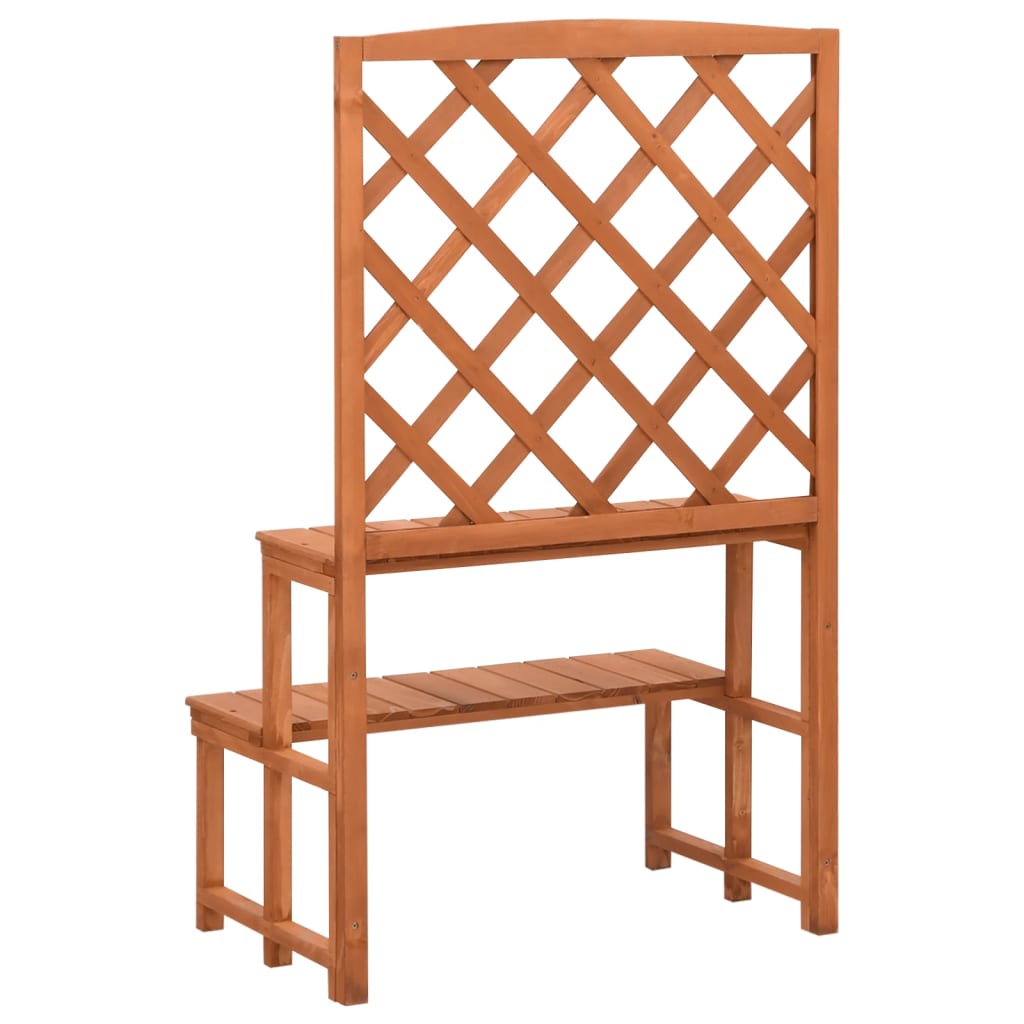 Plantestativ med espalier 70x42x115 cm heltre gran