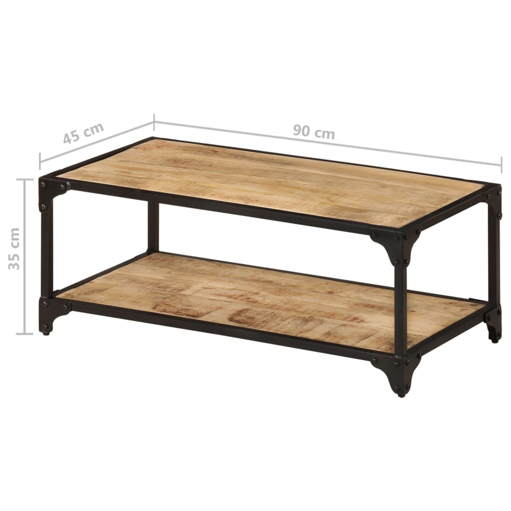 Salongbord 90x45x35 cm heltre mango