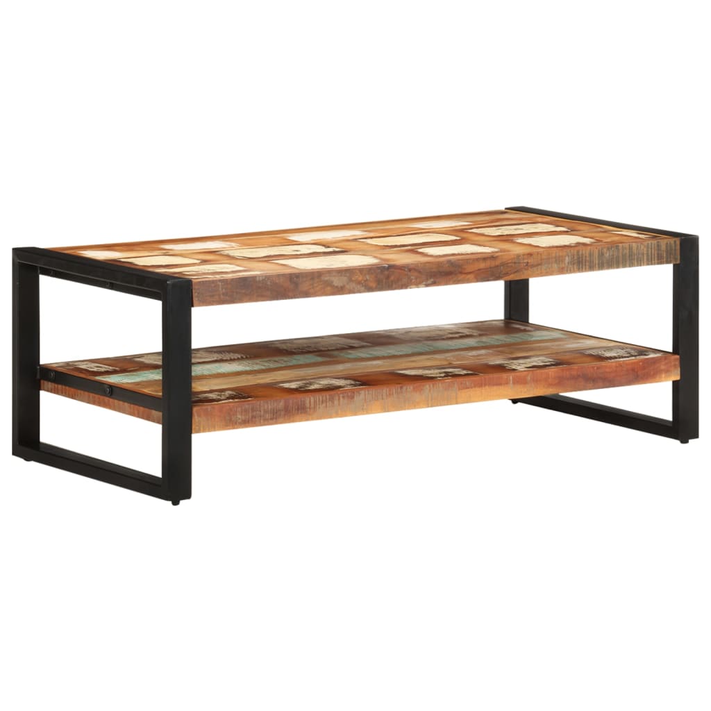 Salongbord 120x60x40 cm gjenvunnet heltre