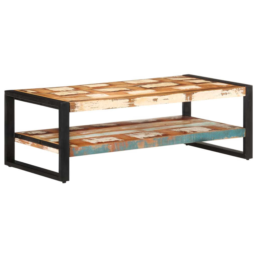 Salongbord 120x60x40 cm gjenvunnet heltre