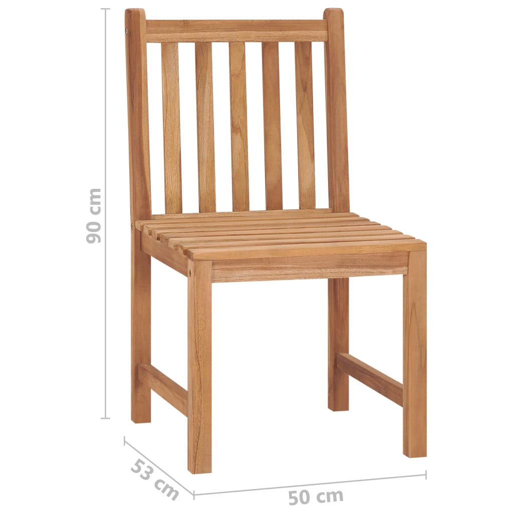 Hagestoler 4 stk heltre teak