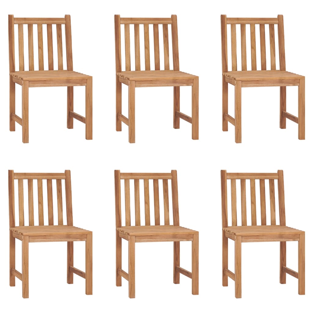 Hagestoler 6 stk heltre teak