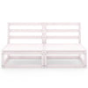 2-seters hagesofa hvit heltre furu