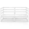 2-seters hagesofa hvit heltre furu