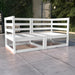 2-seters hagesofa hvit heltre furu