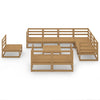 Hagesofagruppe 10 deler honningbrun heltre furu