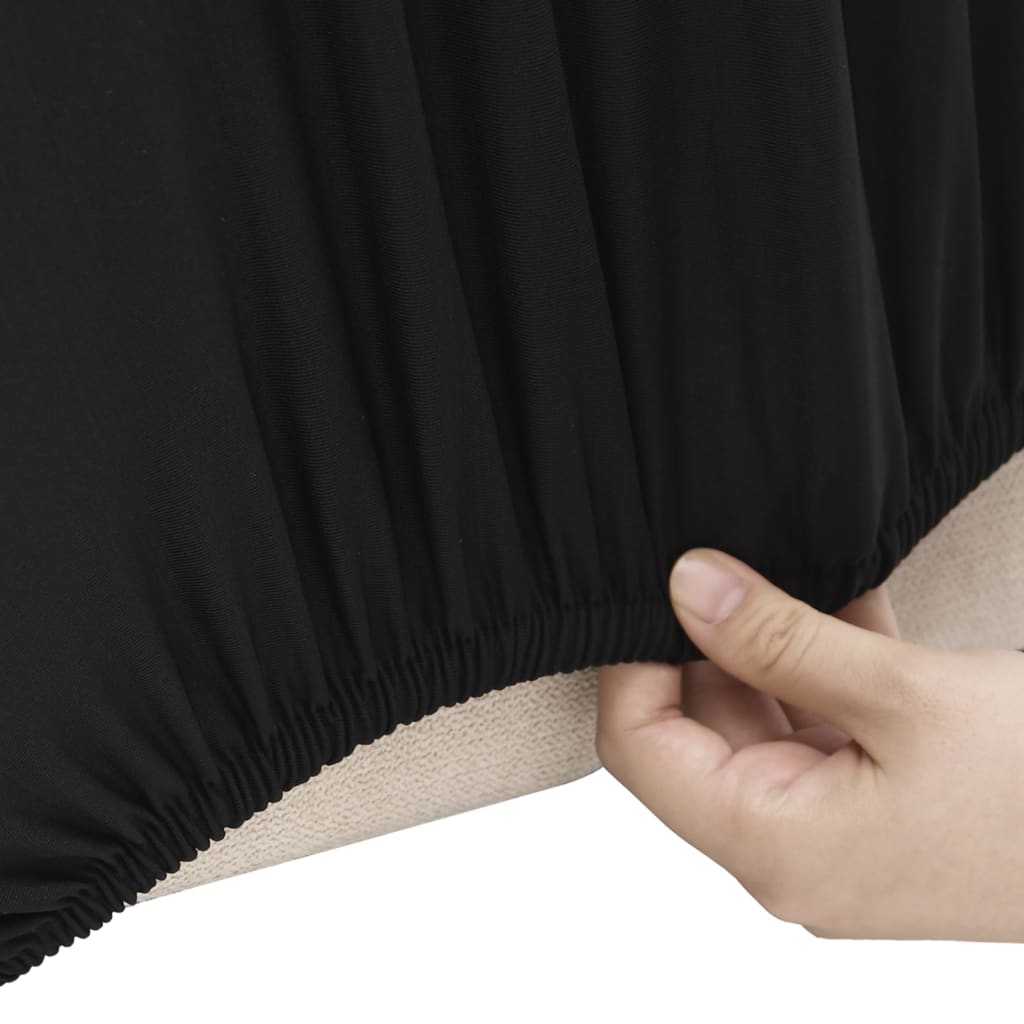 Sofaovertrekk polyester svart