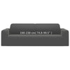 3-seters sofaovertrekk polyester antrasitt