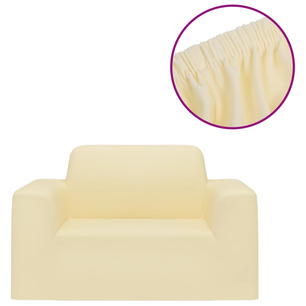 Sofaovertrekk polyester kremhvit