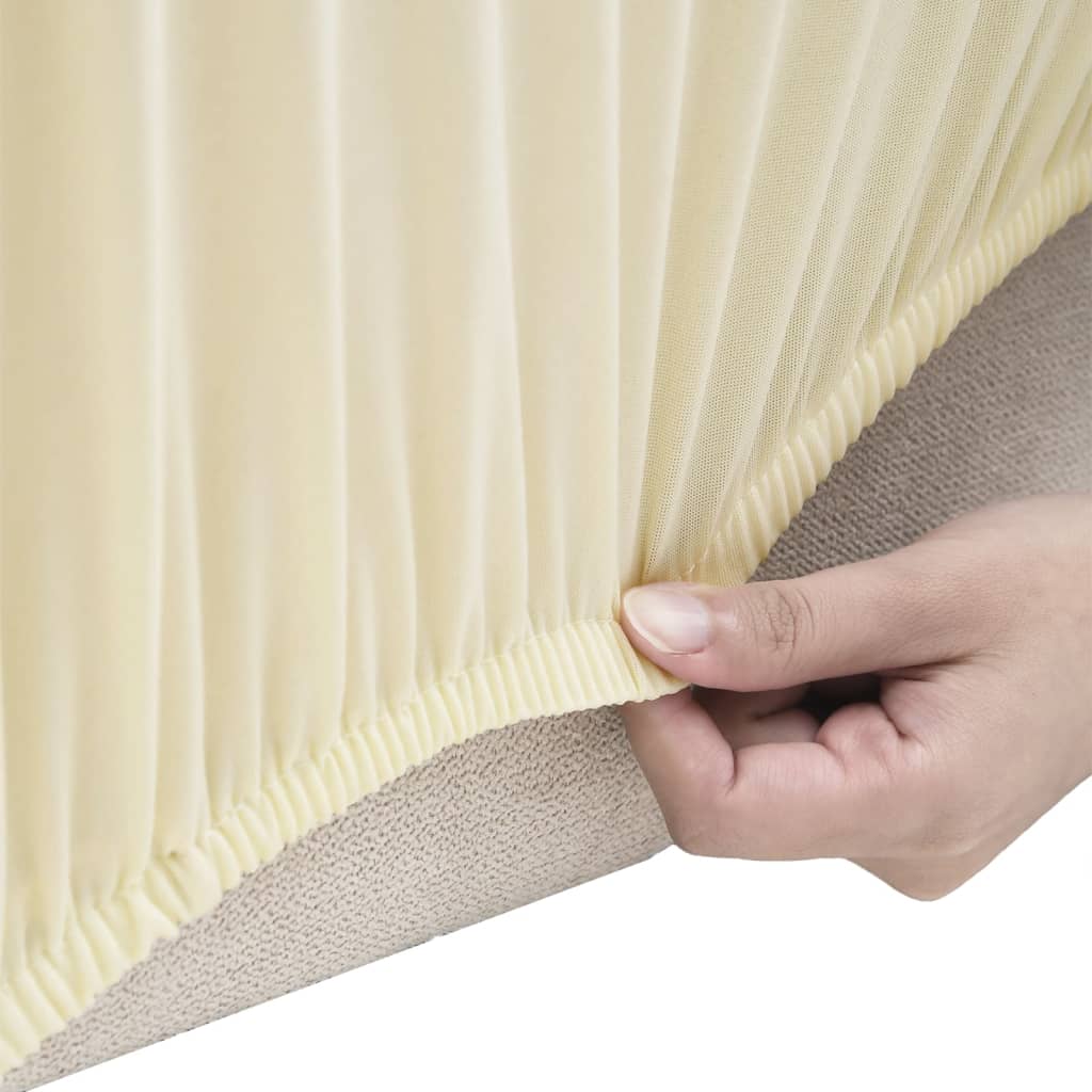 Sofaovertrekk polyester kremhvit