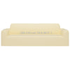 3-seters sofaovertrekk polyester kremhvit
