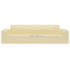 4-seters sofaovertrekk polyester kremhvit