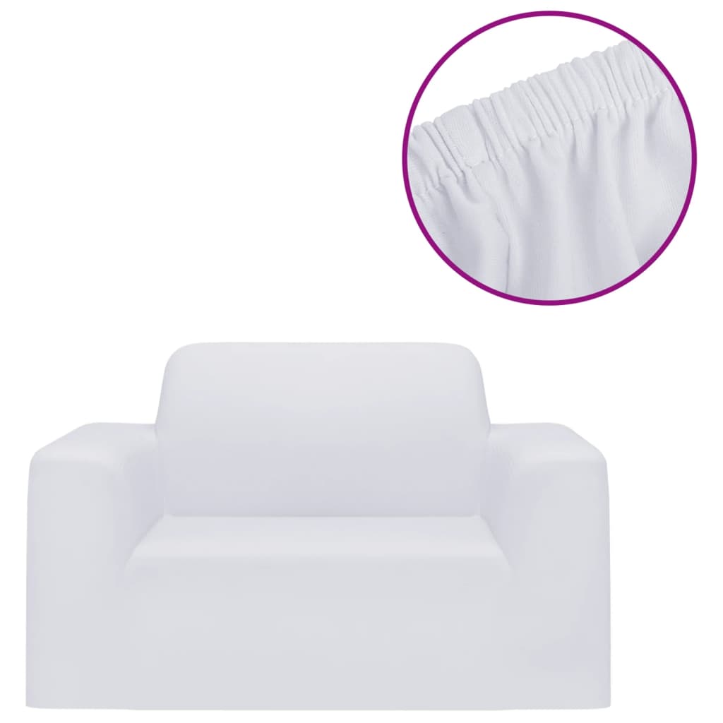 Sofaovertrekk polyester hvit