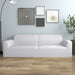 3-seters sofaovertrekk polyester hvit